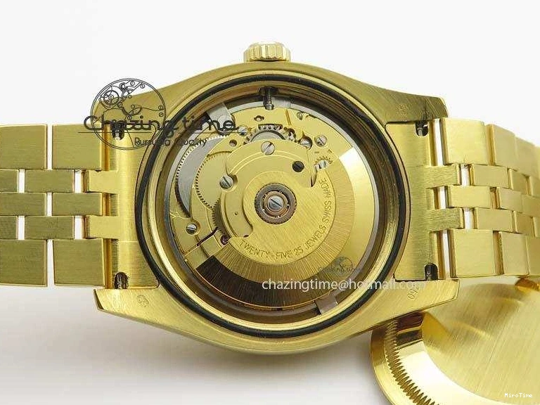 MiroTime 0106 DateJust 36mm Wrapped YG BP-Maker Best Edition White MOP Dial On Wrapped YG Bracelet ETA Bright 3835